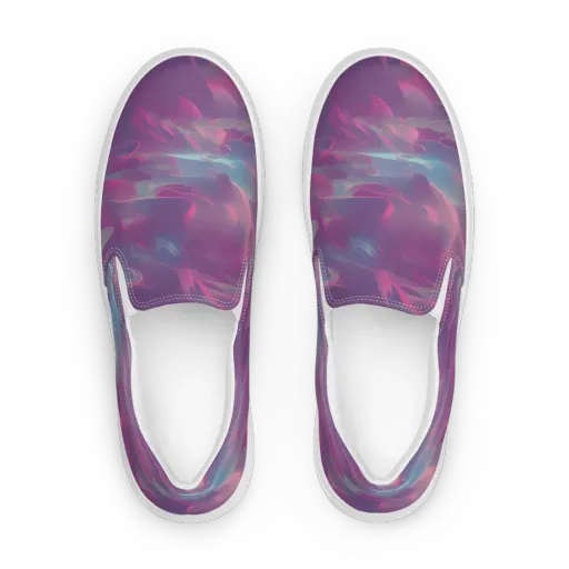 Dreamscape Swirl on a Women's Slip-On Canvas Shoes