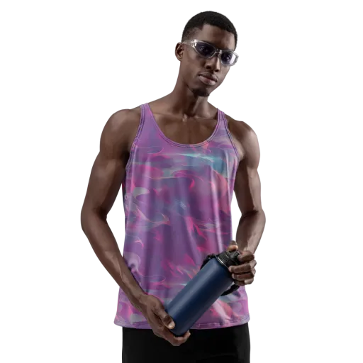 Dreamscape Swirl on a Men's Tank Top