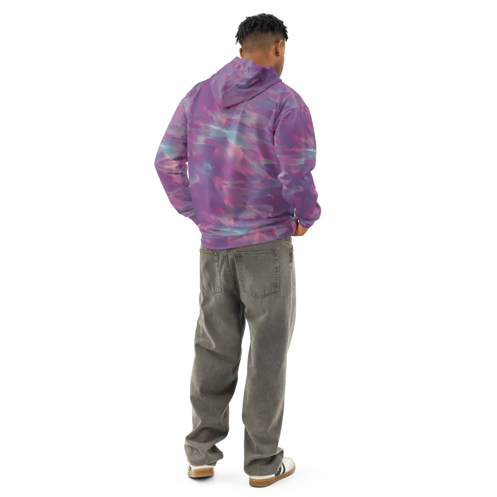 Dreamscape Swirl on Cotton Hoodie — Back
