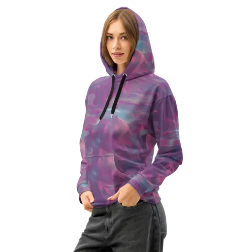Dreamscape Swirl on a Cotton Hoodie