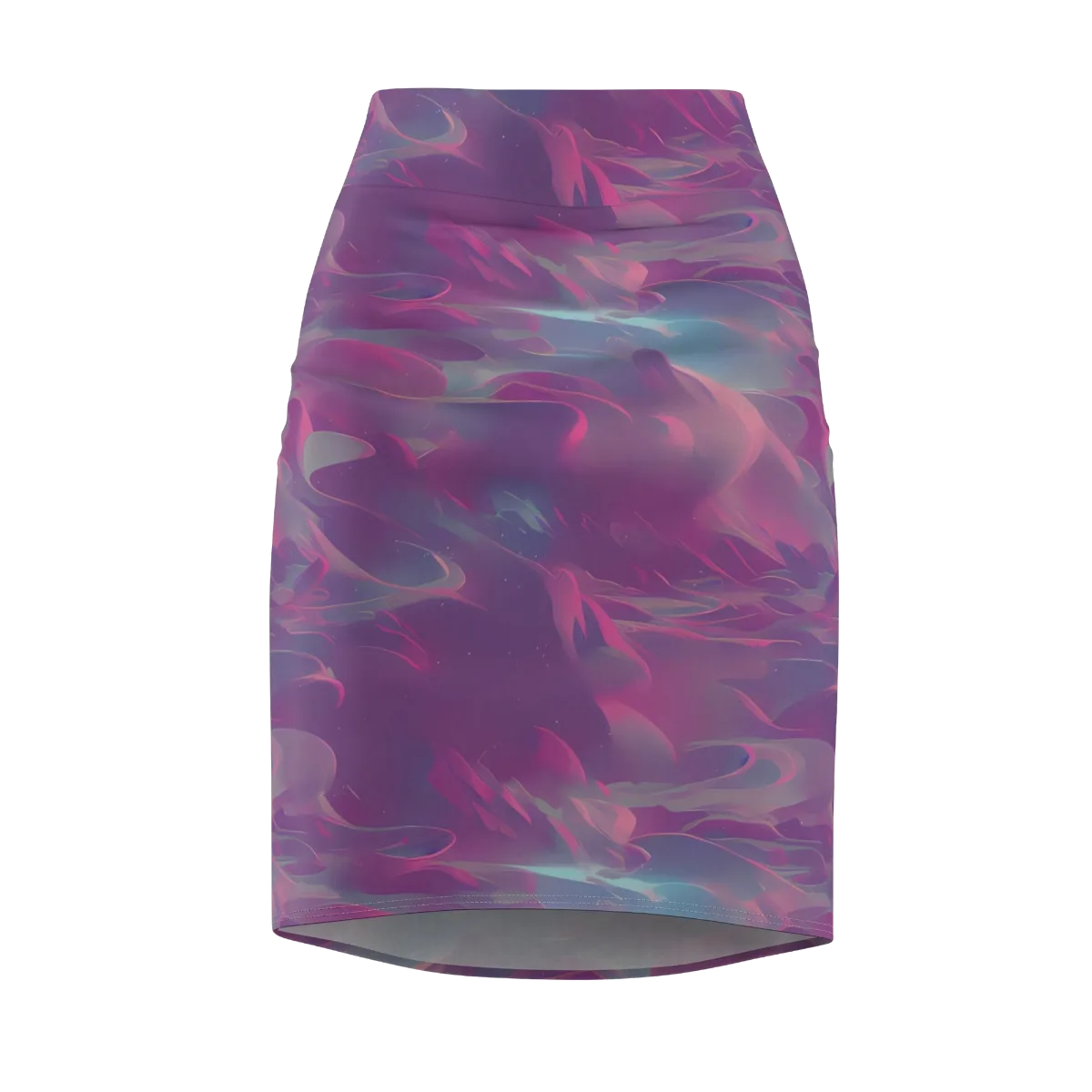 Dreamscape Swirl on Pencil Skirt — Front