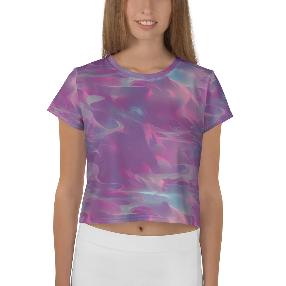 Dreamscape Swirl on Crop Tee — Front