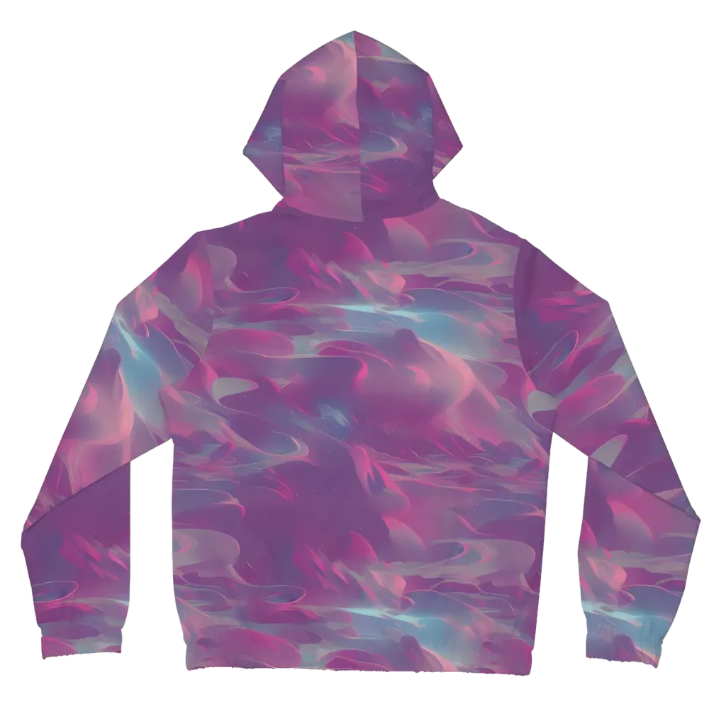 Dreamscape Swirl on Women's Full-Zip Hoodie — Back