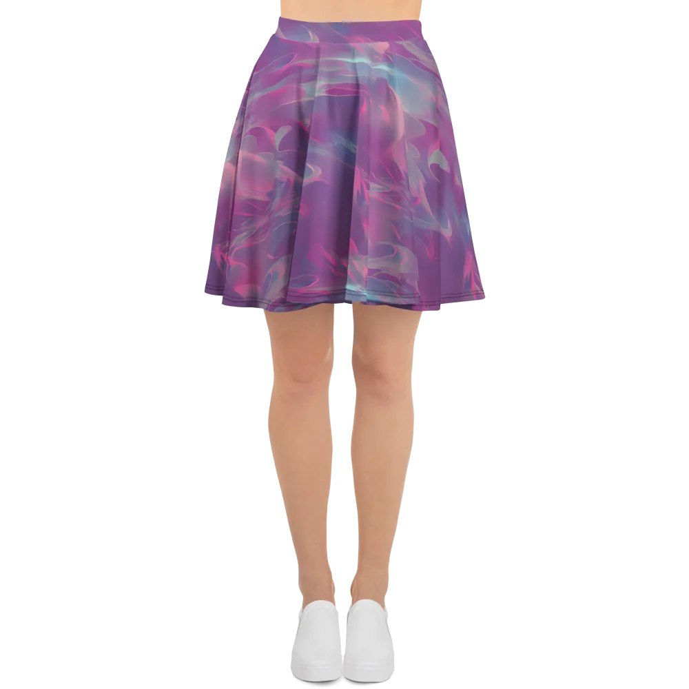 Dreamscape Swirl on Skater Skirt — Front