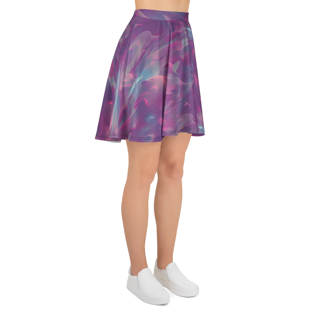 Dreamscape Swirl on Skater Skirt — Right