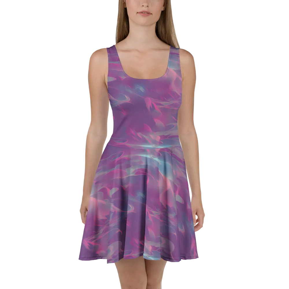 Dreamscape Swirl on Skater Dress — Front