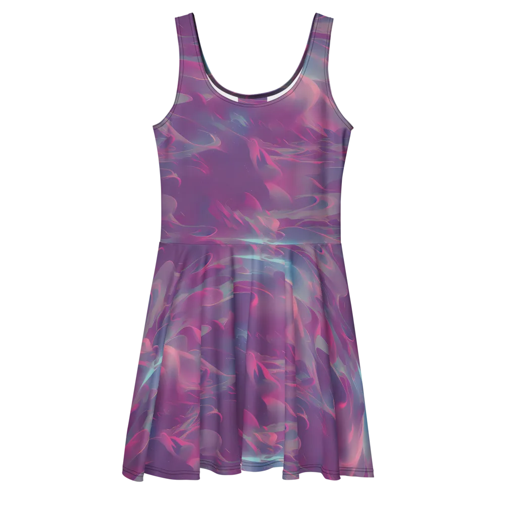 Dreamscape Swirl on Skater Dress — Front
