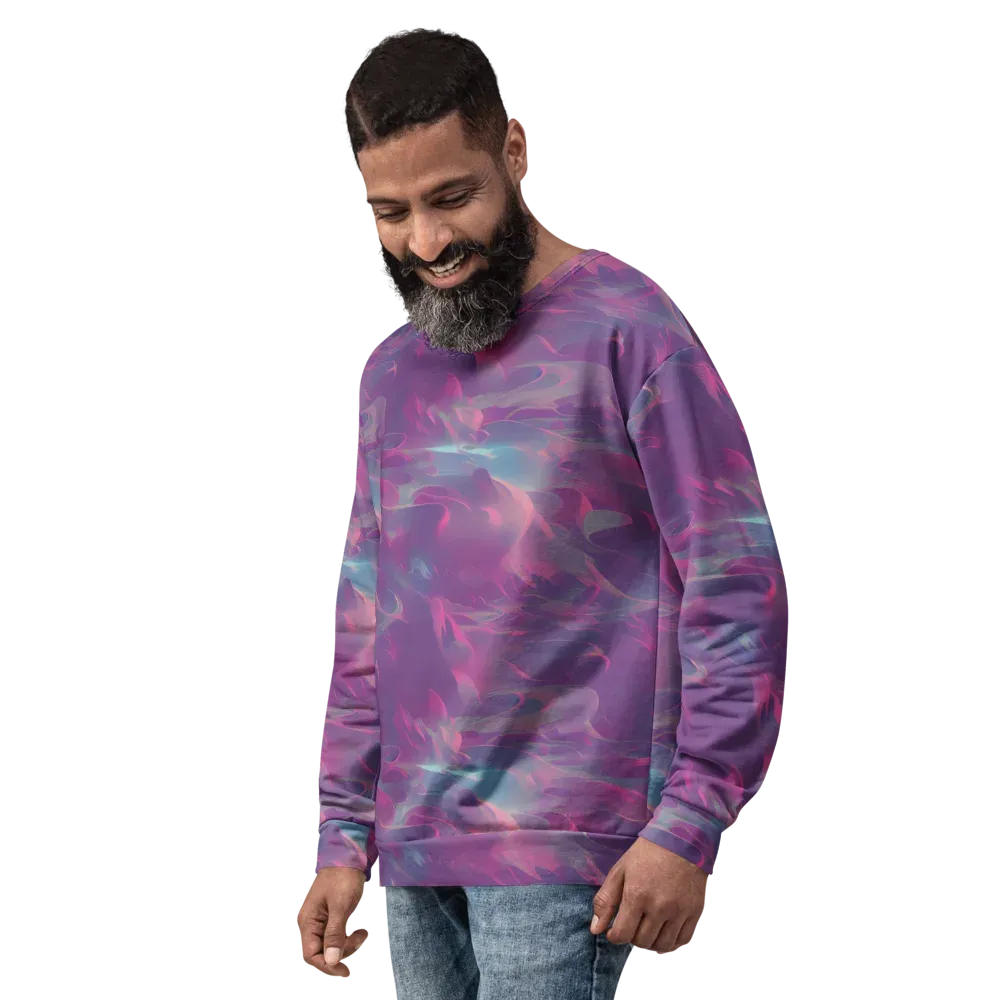 Dreamscape Swirl on Sweatshirt — Left Front