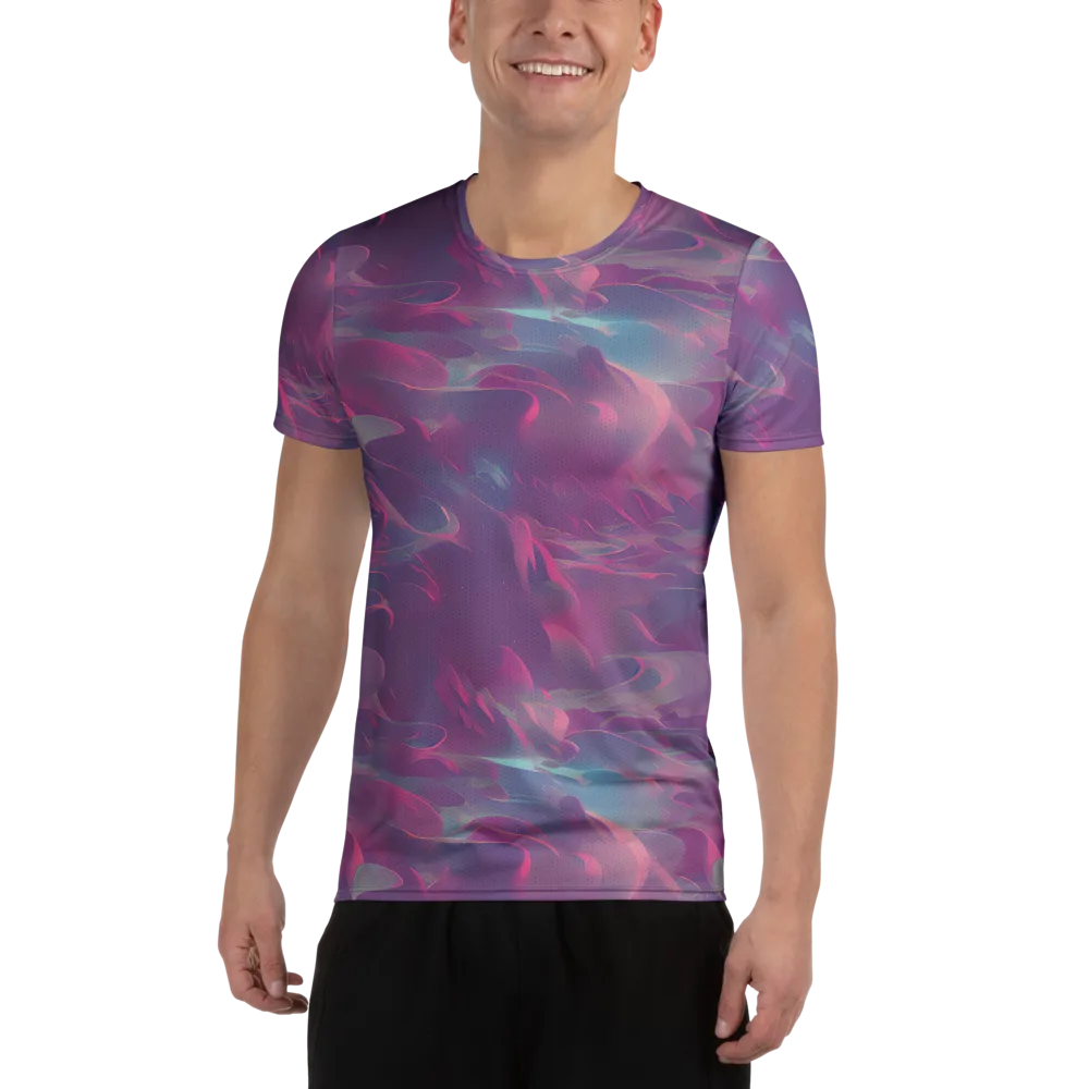 Dreamscape Swirl on Men's Athletic T-Shirt — Front
