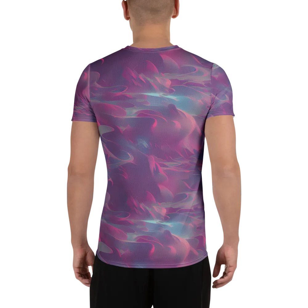 Dreamscape Swirl on Men's Athletic T-Shirt — Back