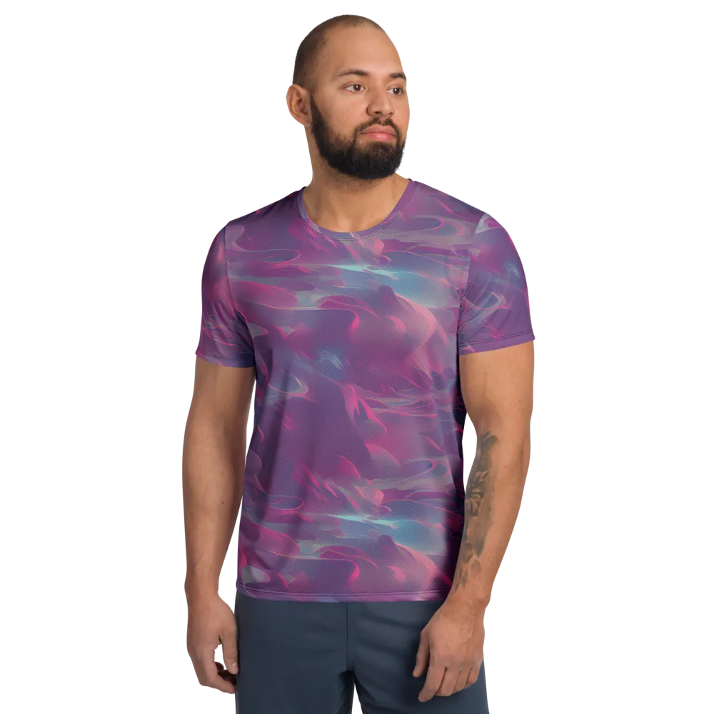 Dreamscape Swirl on Men's Athletic T-Shirt — Front