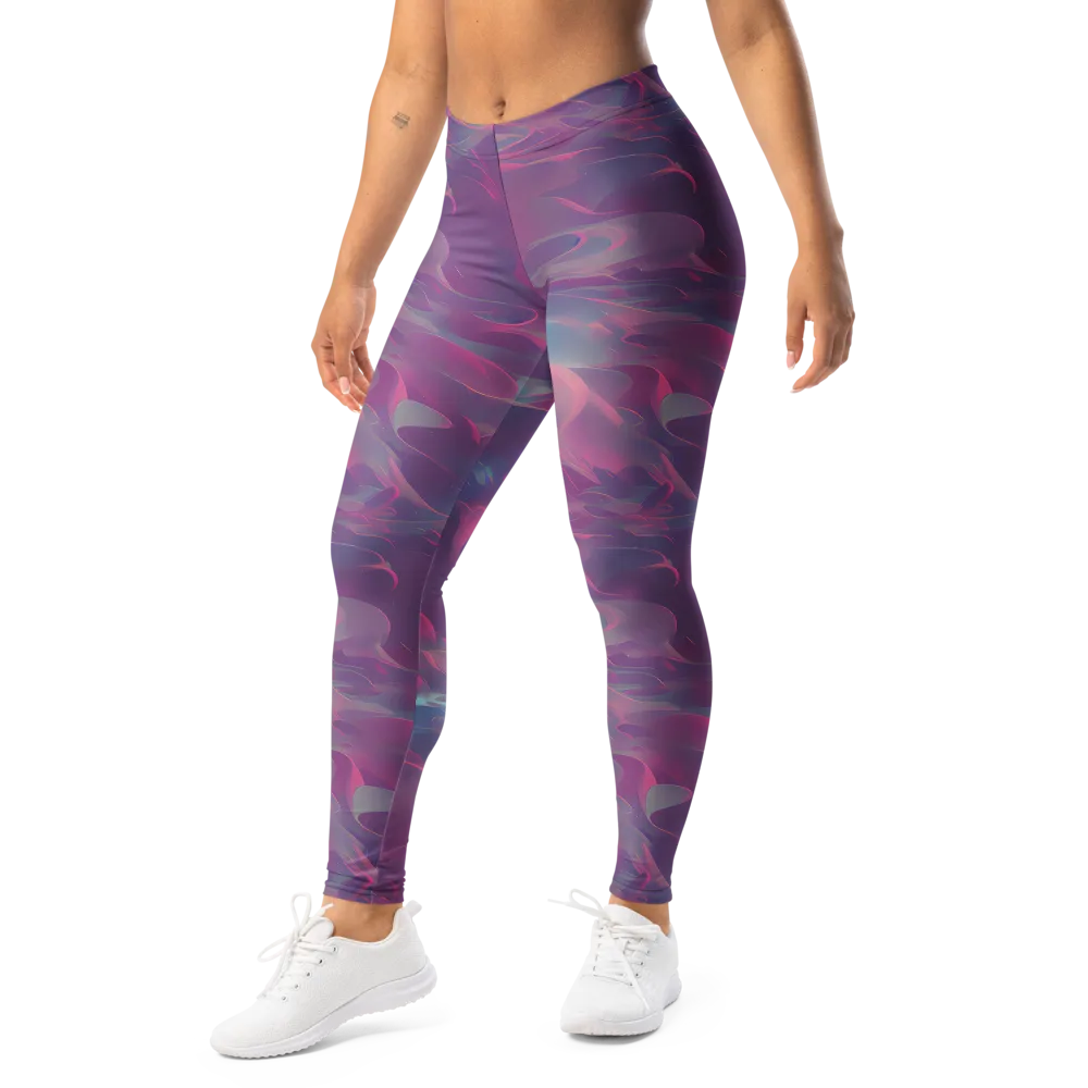 Dreamscape Swirl on Leggings — Left Front