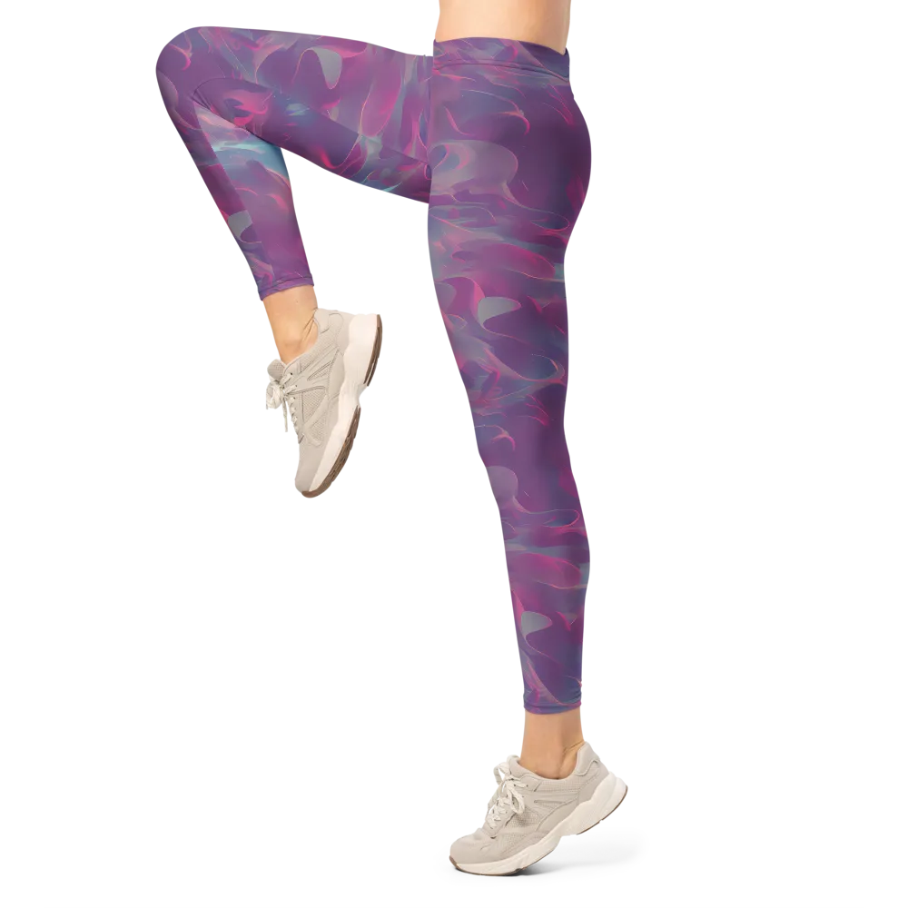Dreamscape Swirl on Leggings — Left