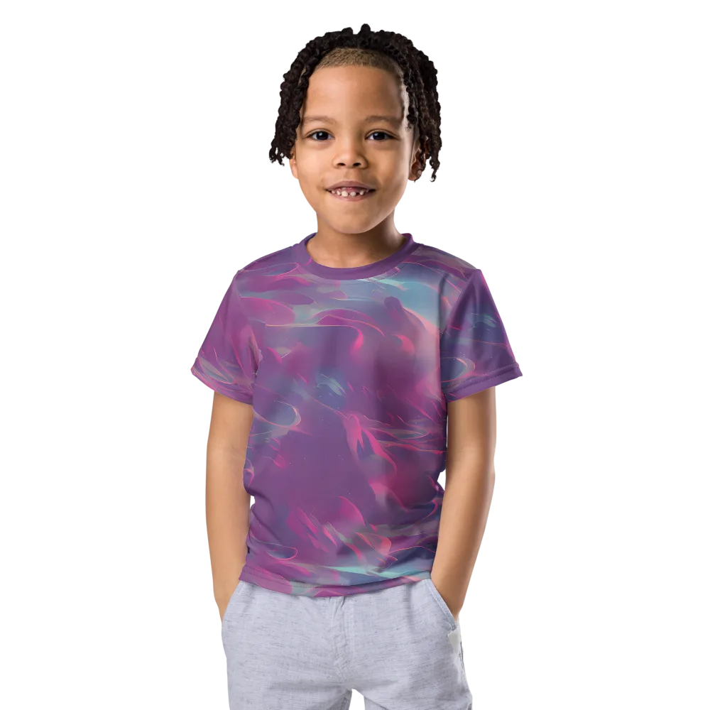 Dreamscape Swirl on Kids Crew Neck T-Shirt — Front