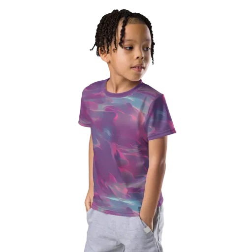 Dreamscape Swirl on a Kids Crew Neck T-Shirt