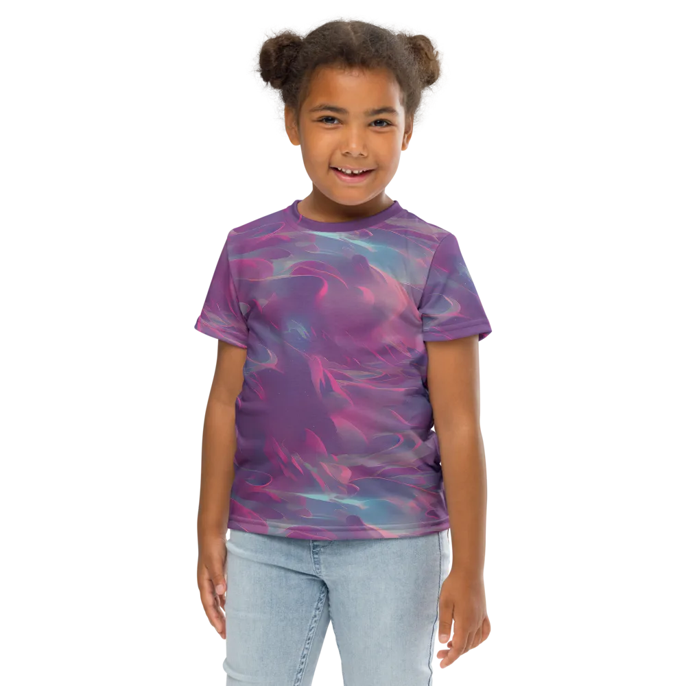 Dreamscape Swirl on Kids Crew Neck T-Shirt — Front