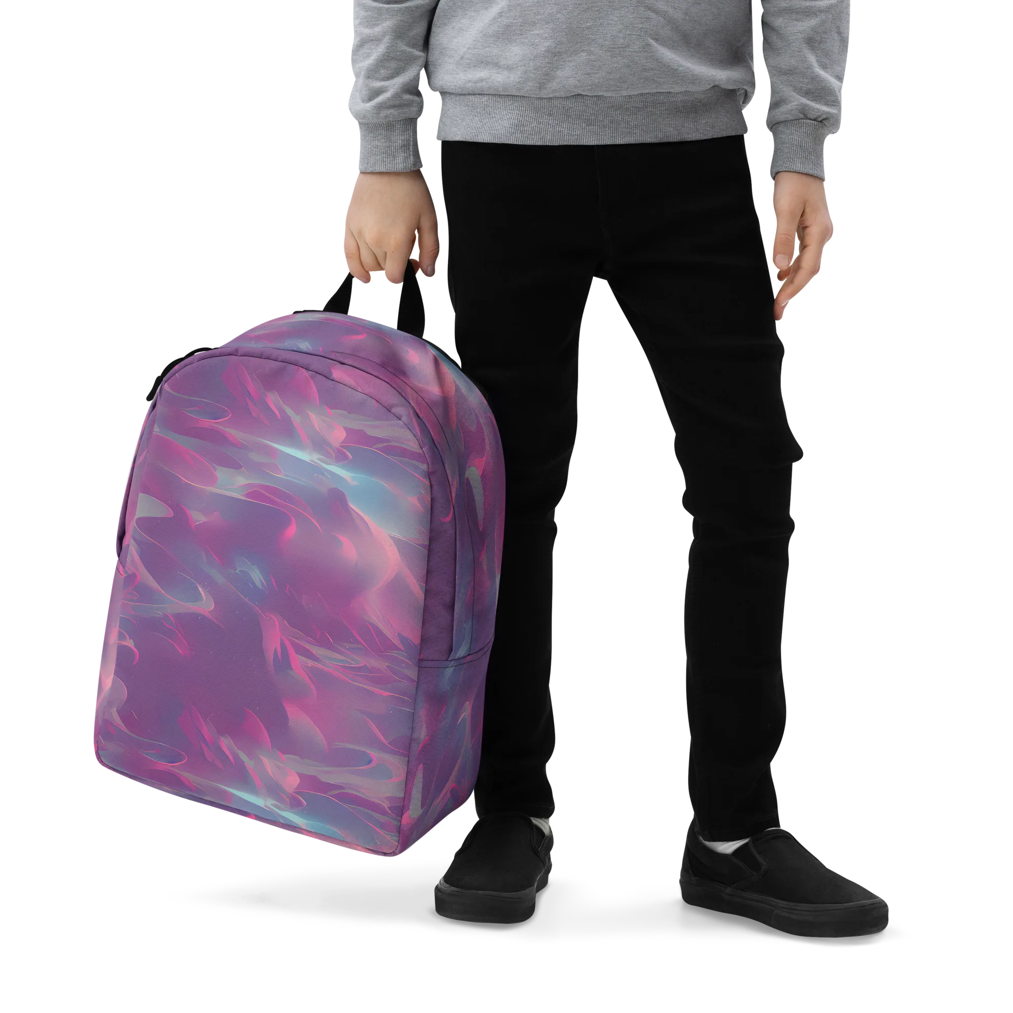 Dreamscape Swirl on Minimalist Backpack — Zoomed-in