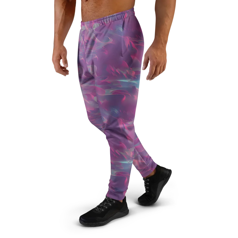 Dreamscape Swirl on Men's Joggers — Left