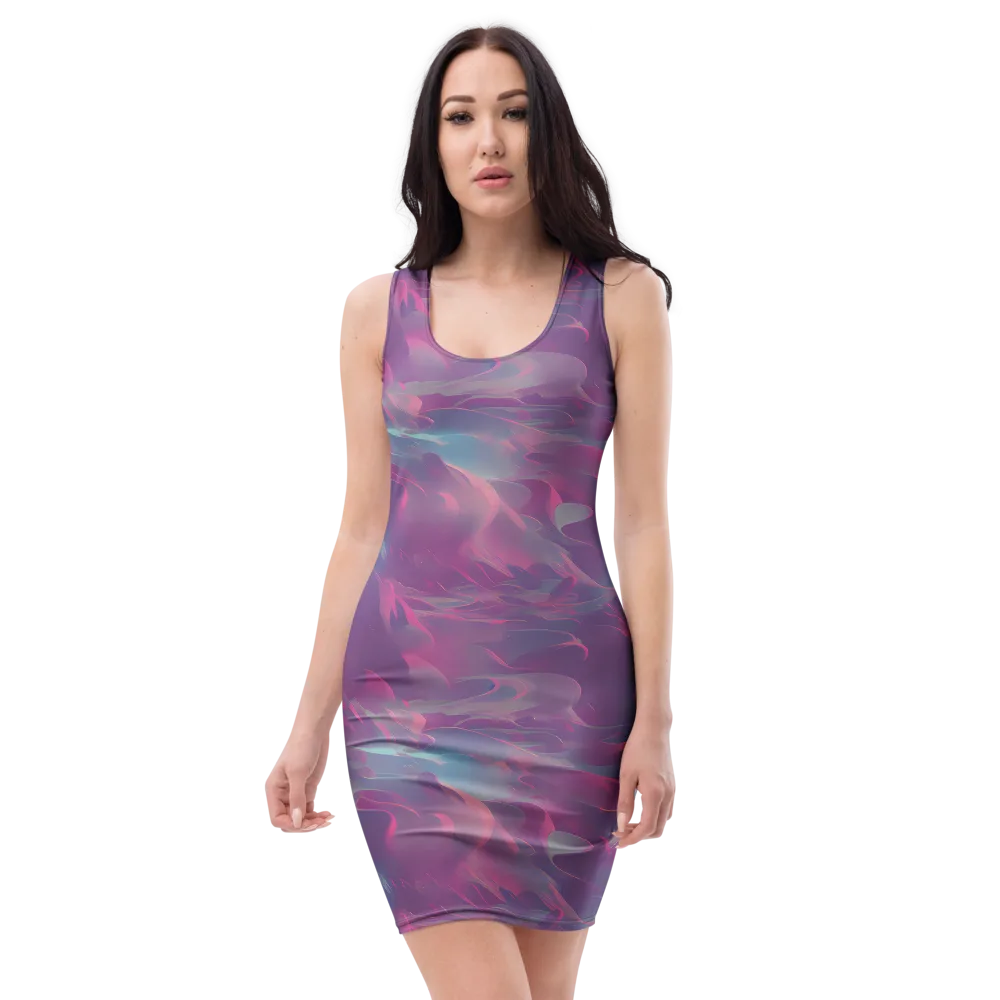 Dreamscape Swirl on Bodycon Dress — Front