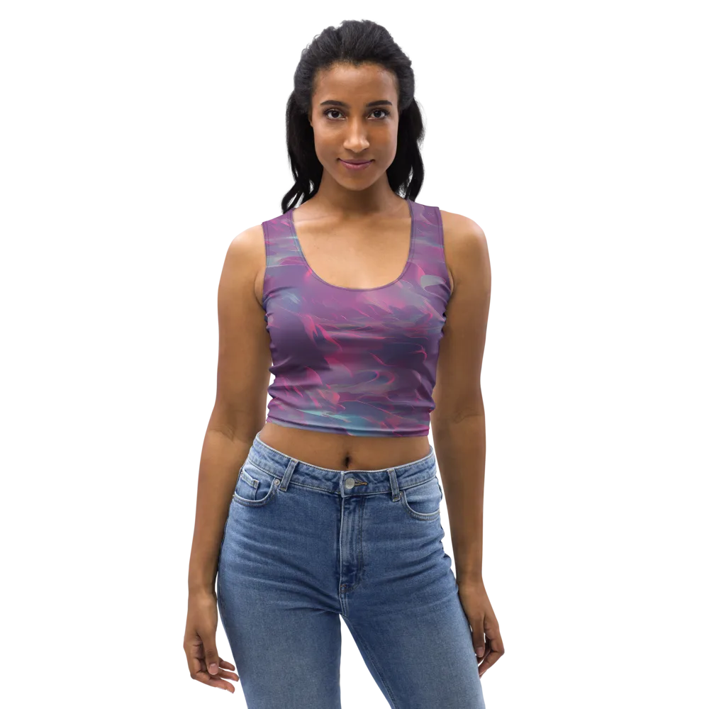 Dreamscape Swirl on Crop Top — Front