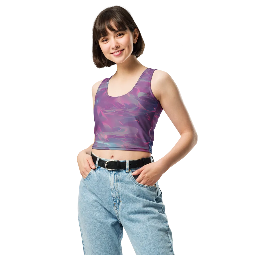 Dreamscape Swirl on Crop Top — Front