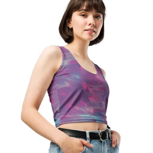 Dreamscape Swirl on a Crop Top