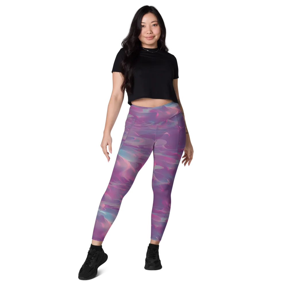 Dreamscape Swirl on Leggings with Pockets — Front