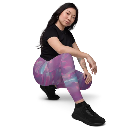 Dreamscape Swirl on a Leggings with Pockets