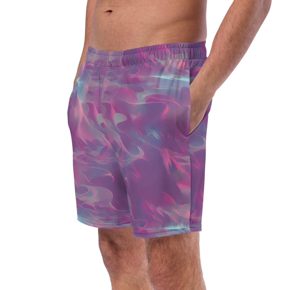 Dreamscape Swirl on Swim Trunks — Left Front