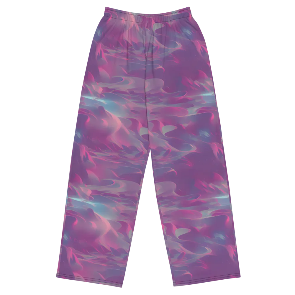 Dreamscape Swirl on Wide-Leg Pants — Front