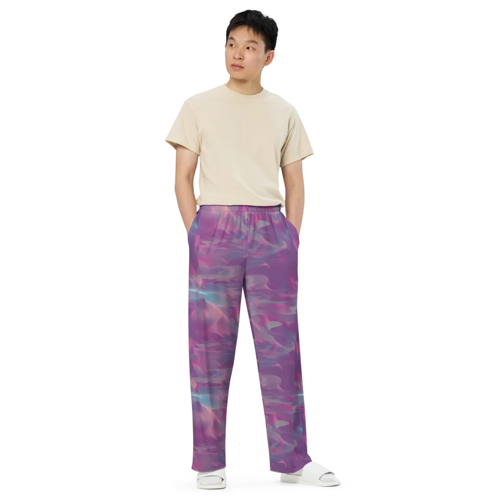 Dreamscape Swirl on Wide-Leg Pants — Front