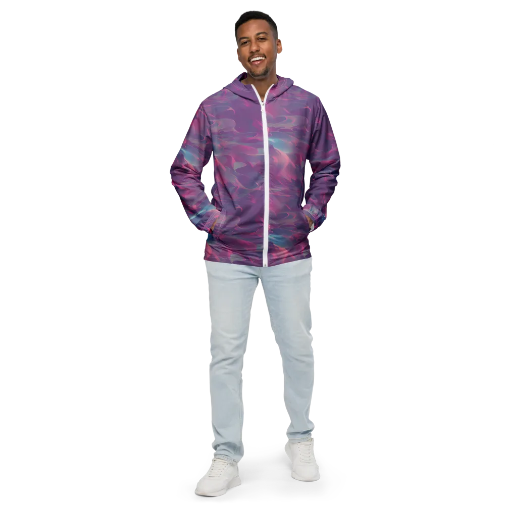 Dreamscape Swirl on Men's Windbreaker — Front