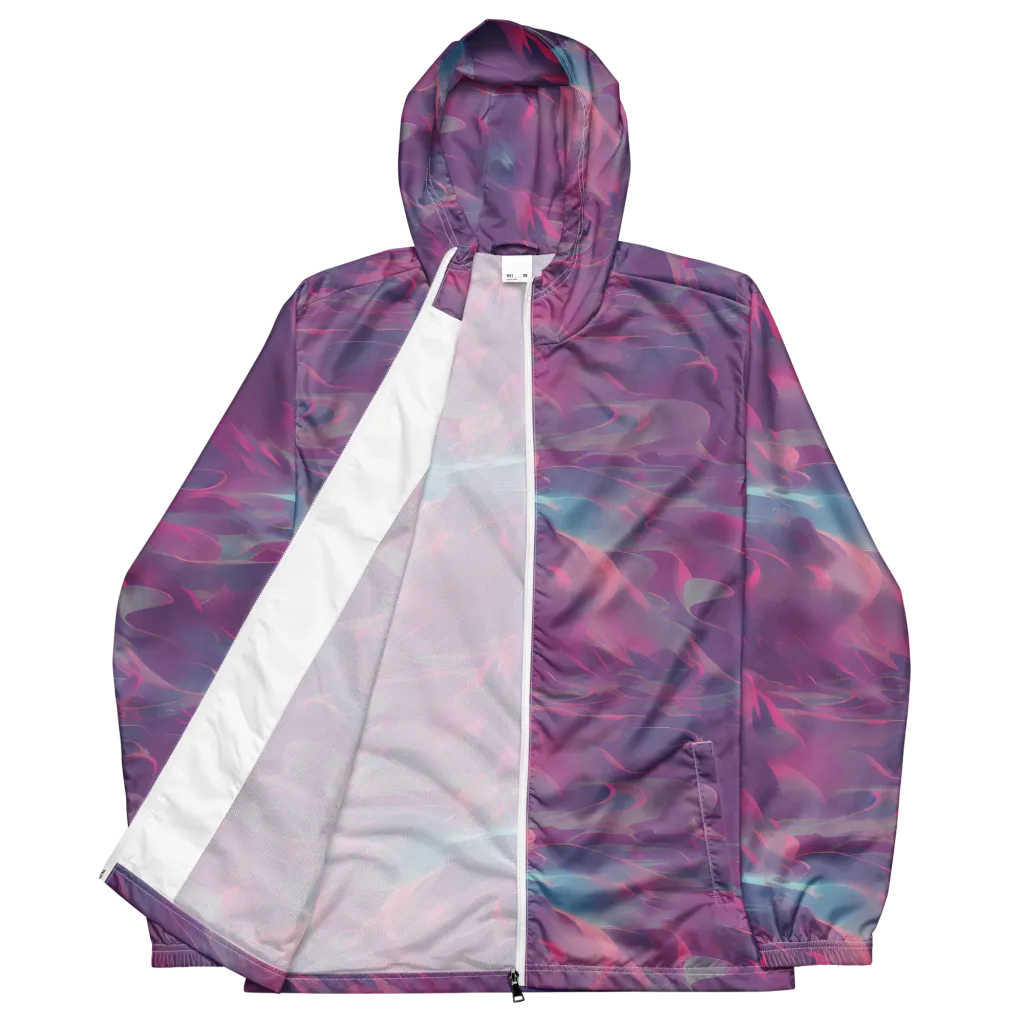 Dreamscape Swirl on Men's Windbreaker — Front