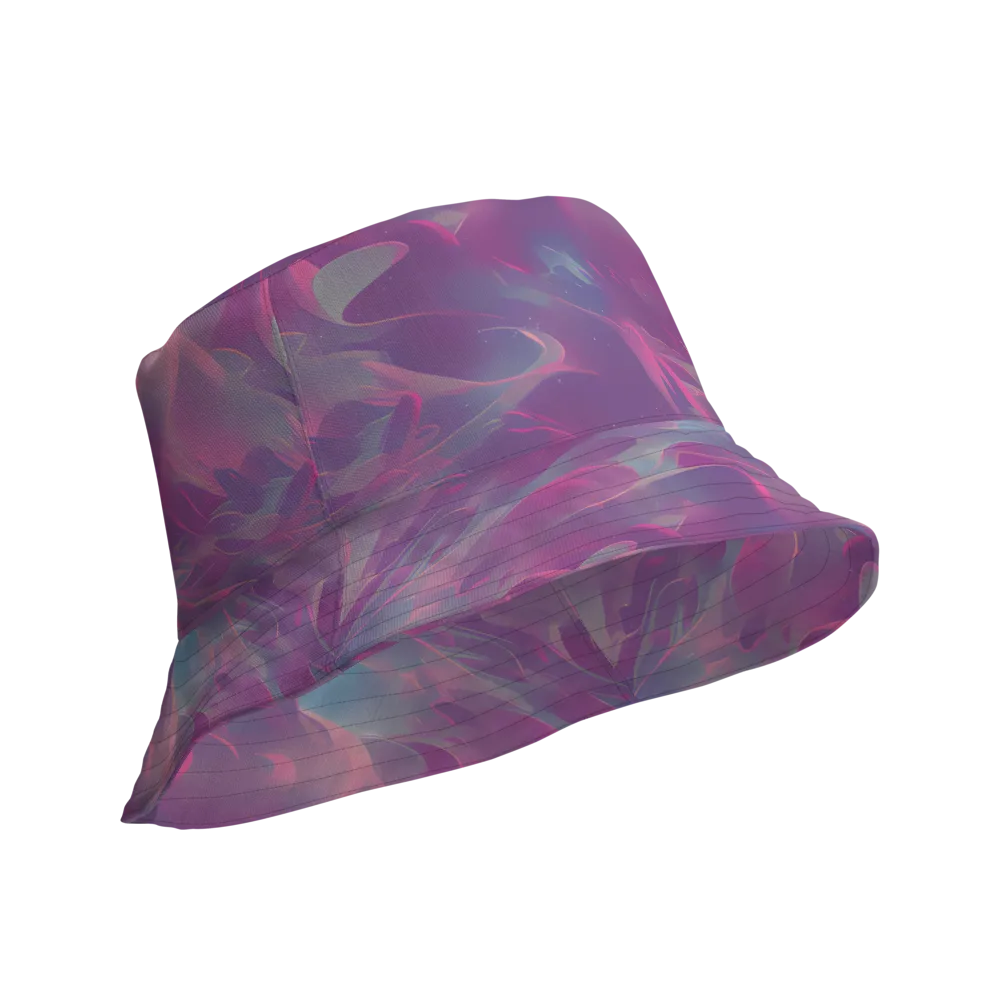 Dreamscape Swirl on Reversible Bucket Hat — Product details Outside