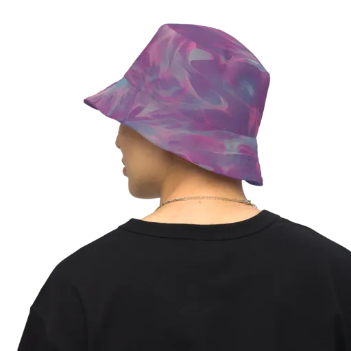 Dreamscape Swirl on a Reversible Bucket Hat