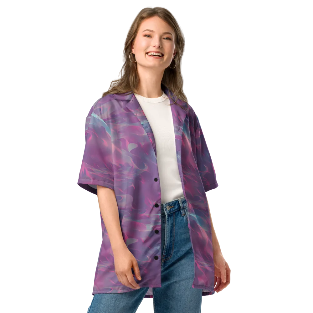 Dreamscape Swirl on Button Shirt — Front