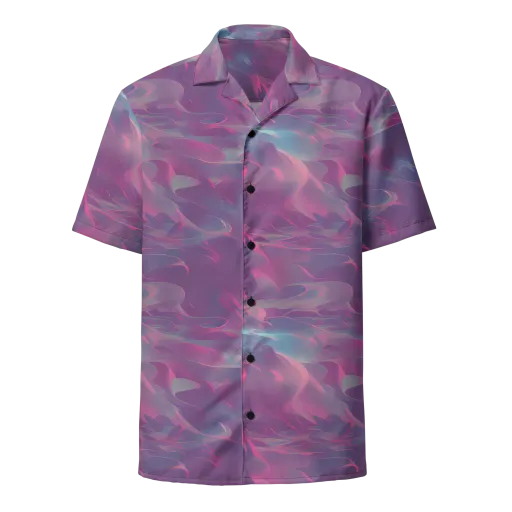 Dreamscape Swirl on a Button Shirt