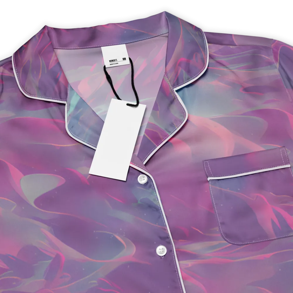 Dreamscape Swirl on Women's Short Sleeve Pajama Top — Product details