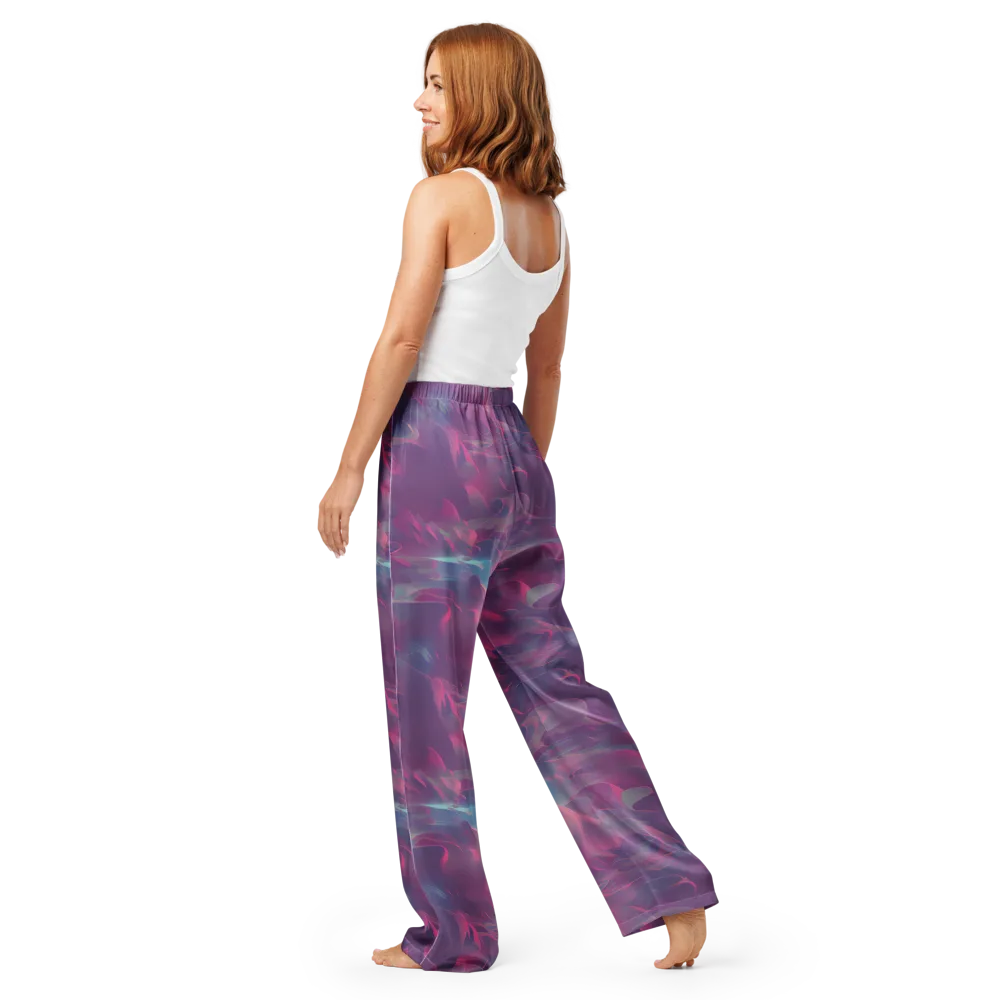 Dreamscape Swirl on Women's Pajama Pants — Back
