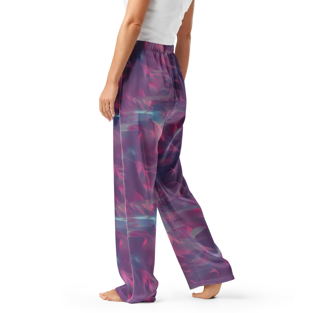 Dreamscape Swirl on Women's Pajama Pants — Left