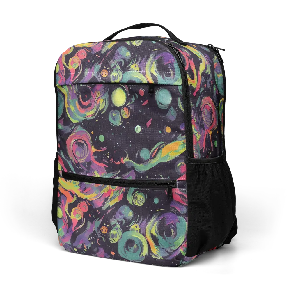 Psychedelic Drift on Utility Backpack — Left Front