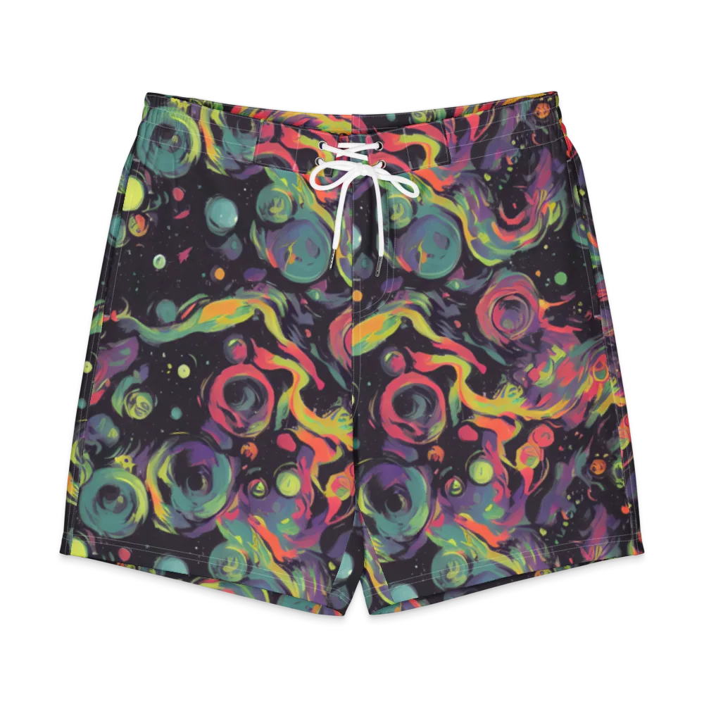 Psychedelic Drift on Men's Board Shorts — Front