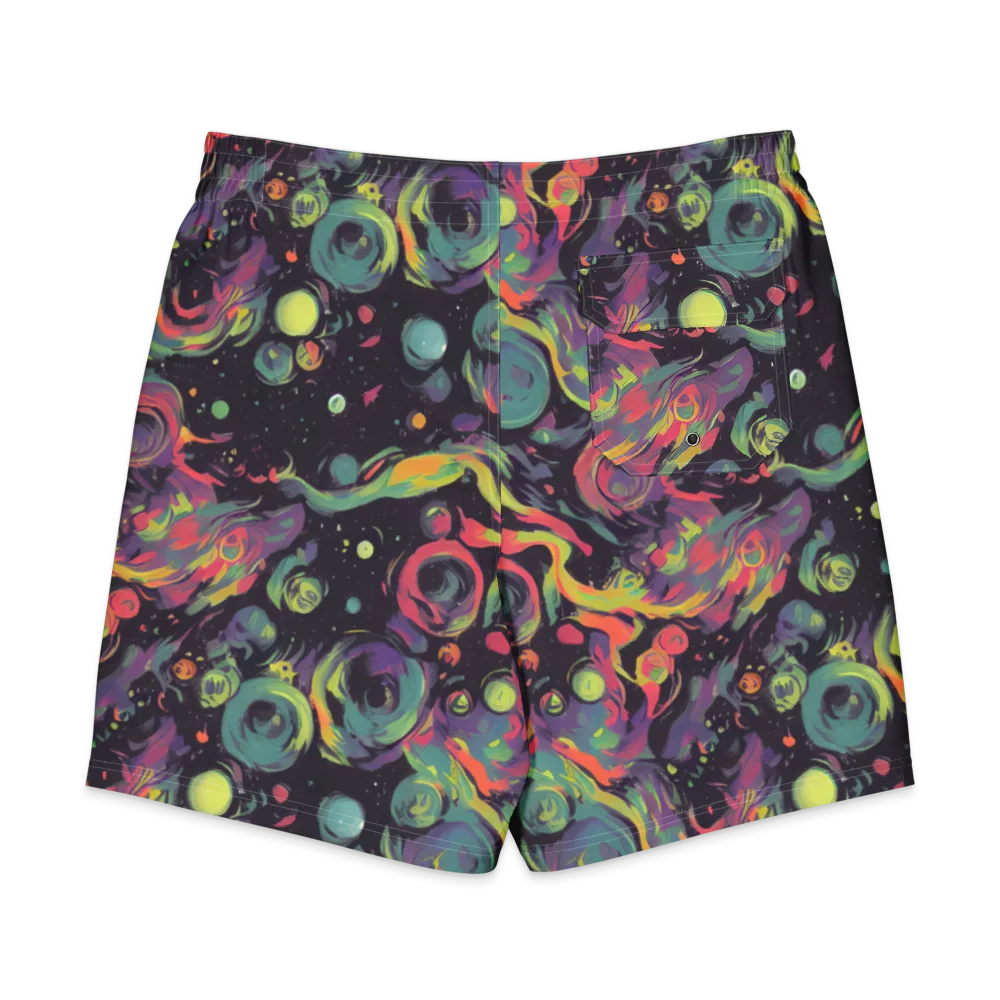 Psychedelic Drift on Men's Board Shorts — Back