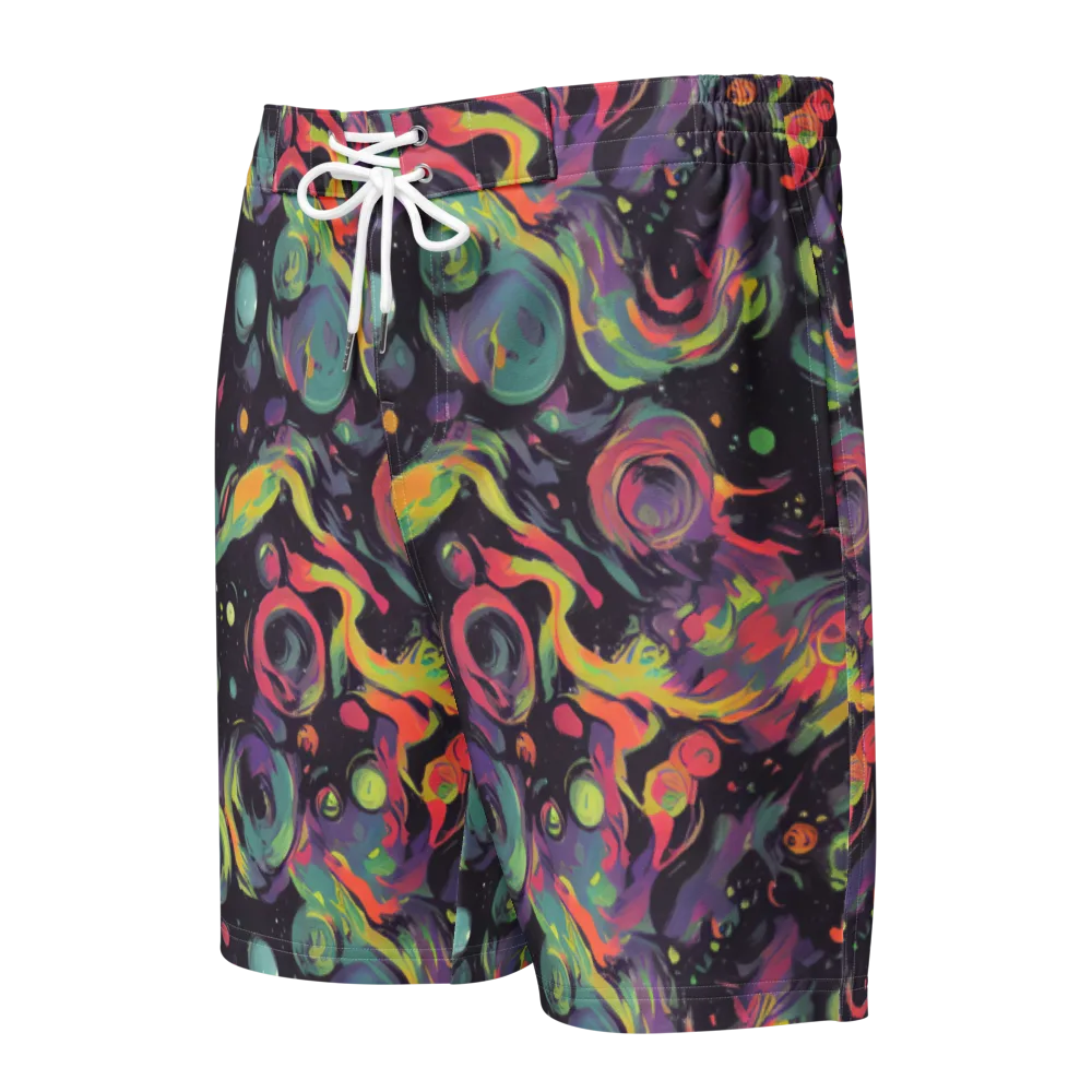 Psychedelic Drift on Men's Board Shorts — Front