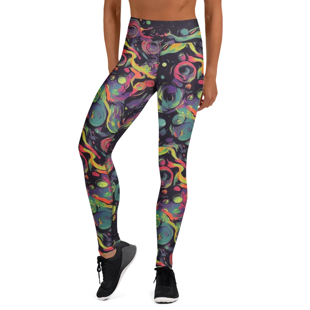 Psychedelic Drift on Yoga Leggings — Front