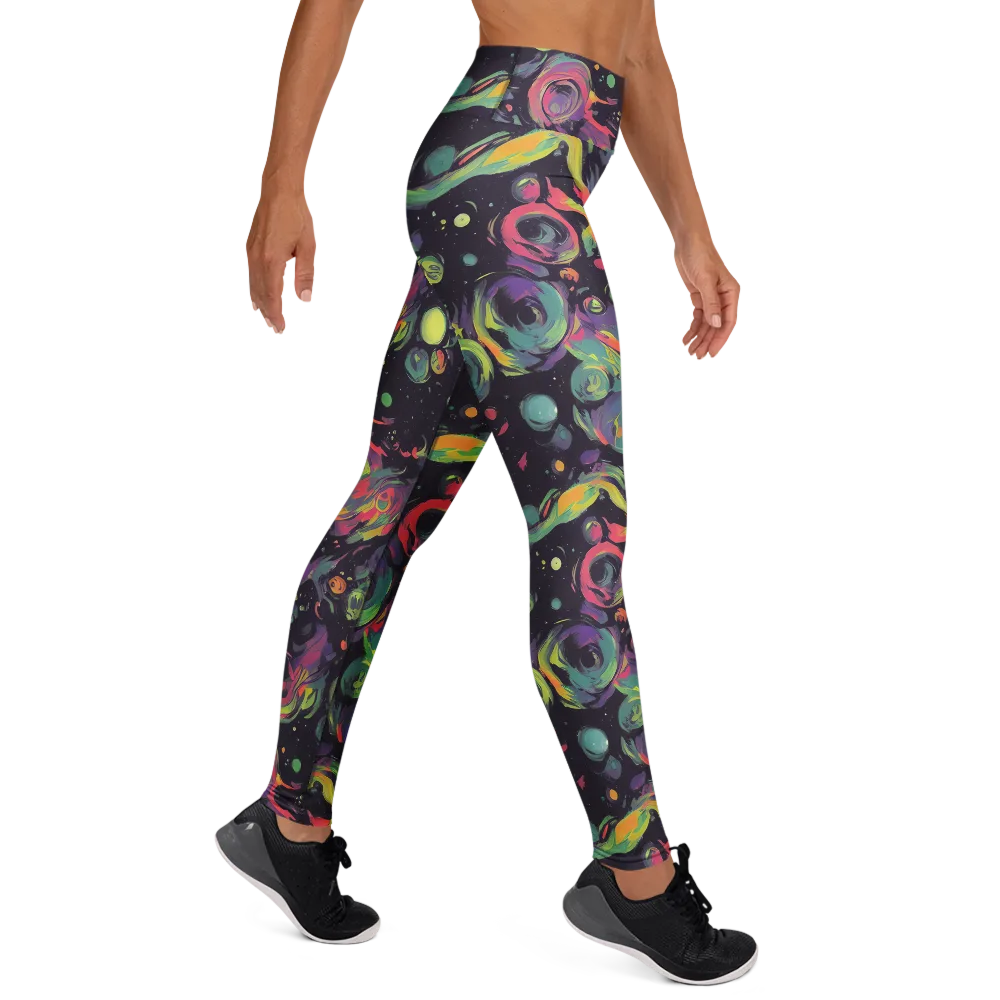 Psychedelic Drift on Yoga Leggings — Right