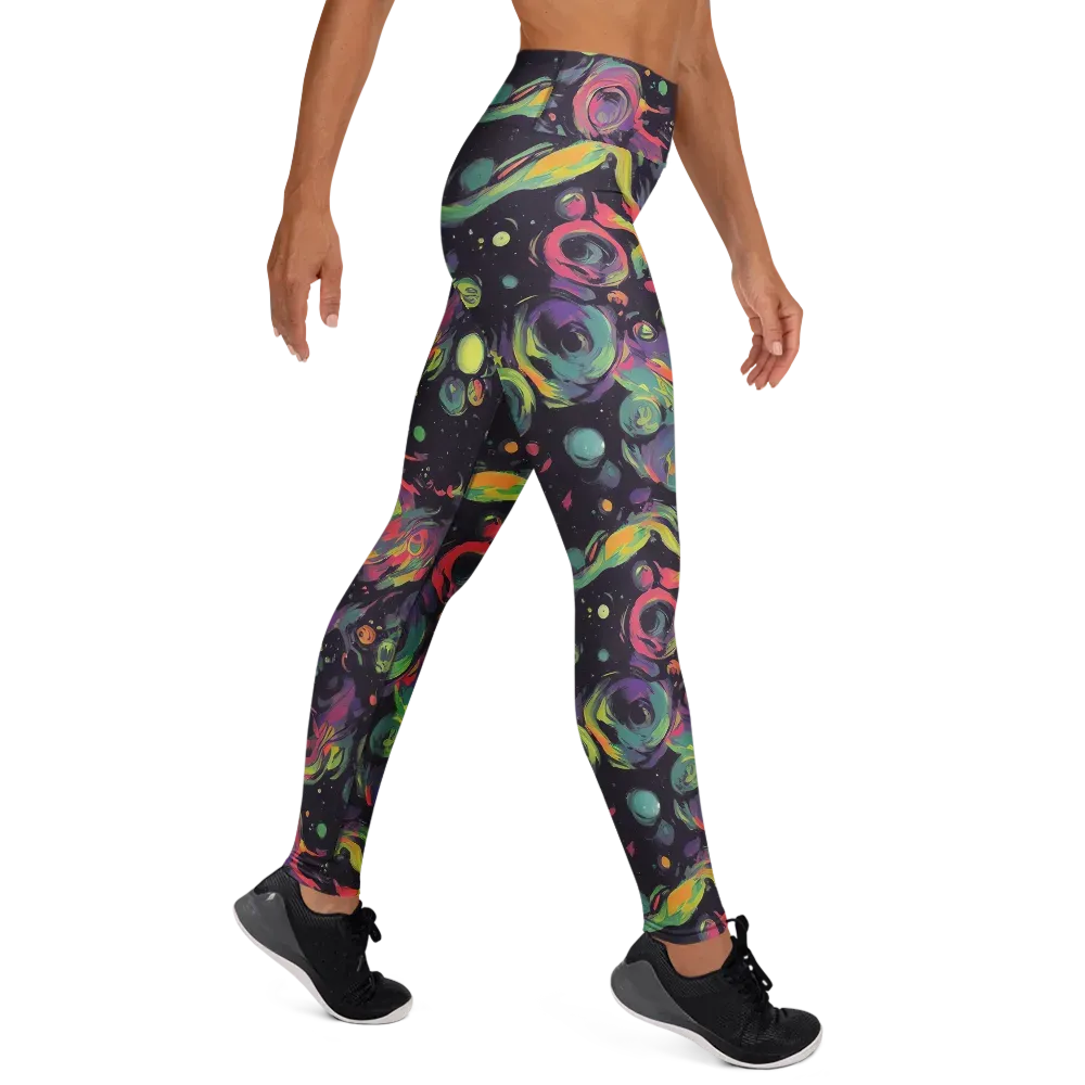 Psychedelic Drift on Yoga Leggings — Right