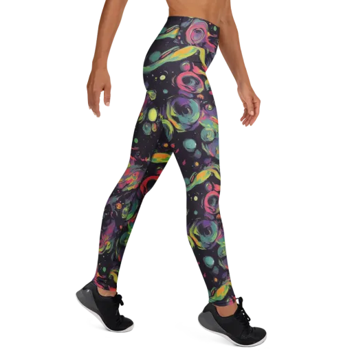 Psychedelic Drift on a Yoga Leggings