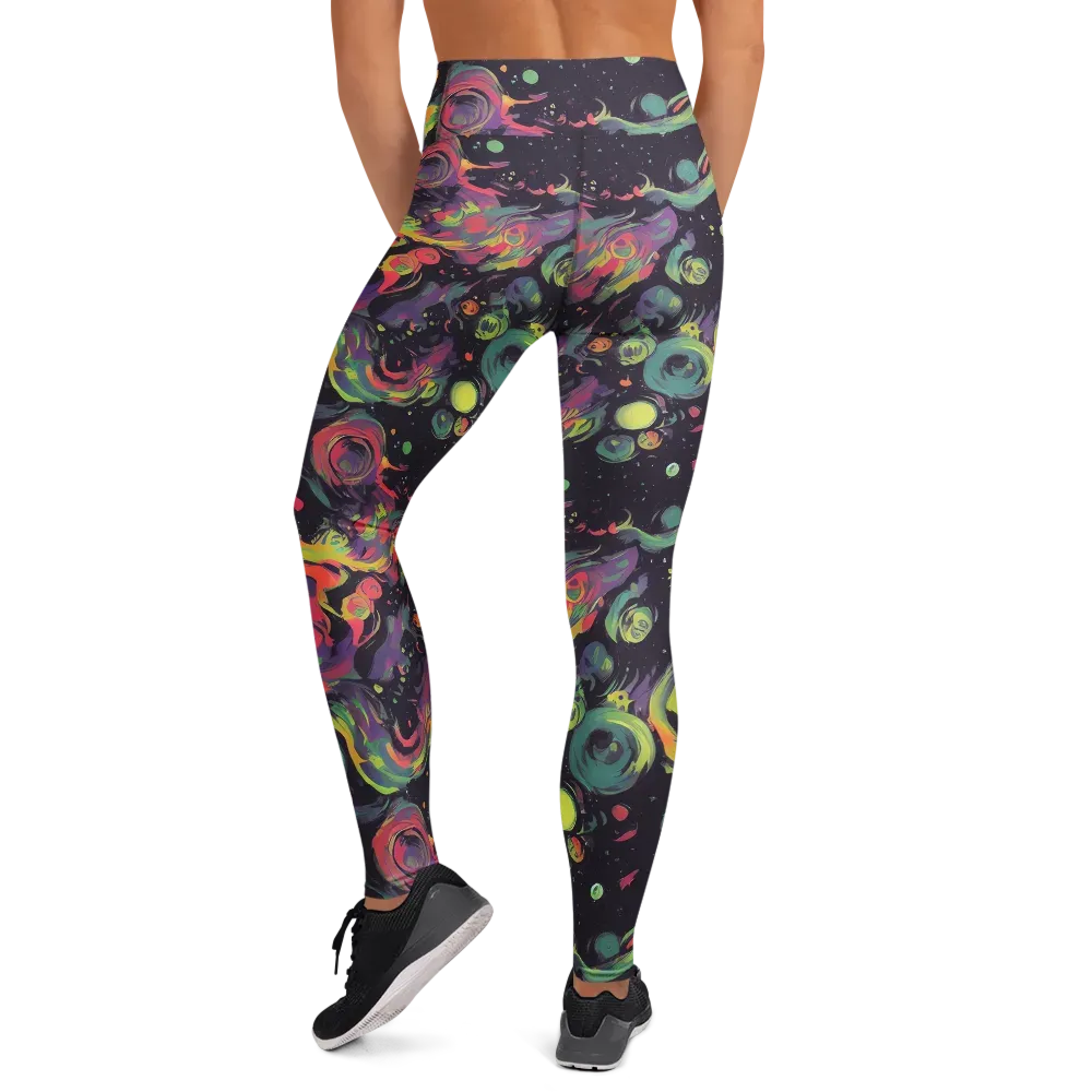 Psychedelic Drift on Yoga Leggings — Back