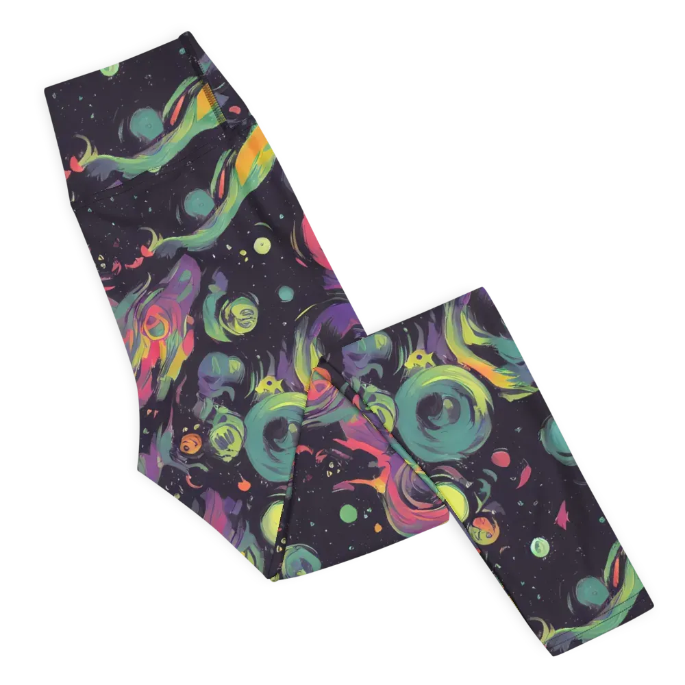 Psychedelic Drift on Yoga Leggings — Right